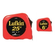 Lufkin 25 ft. L x 1 in. W Tape Measure Set Orange 1 pk