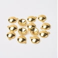 thumbnail image 2 of 5pc Tibetan Style Alloy Flat Round Charm Pendant Rivoli Xilion Pointed Back Chaton Rhinestone Settings Golden Fit for 12mm Rhinestone 18x15x5mm Hole: 2mm, 2 of 2