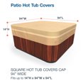 thumbnail image 3 of Budge Large Beige Patio Square Hot Tub Cover, All-Seasons, 3 of 9