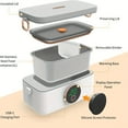 thumbnail image 3 of Electric Lunch Box - Rechargeable Heating Lunch Box, Self-Heating Lunch Box with Utensils and Insulated Lunch Box Bag, Work, Travel, Office Food Heater, Includes Tableware and Insulated Bag, 3 of 9
