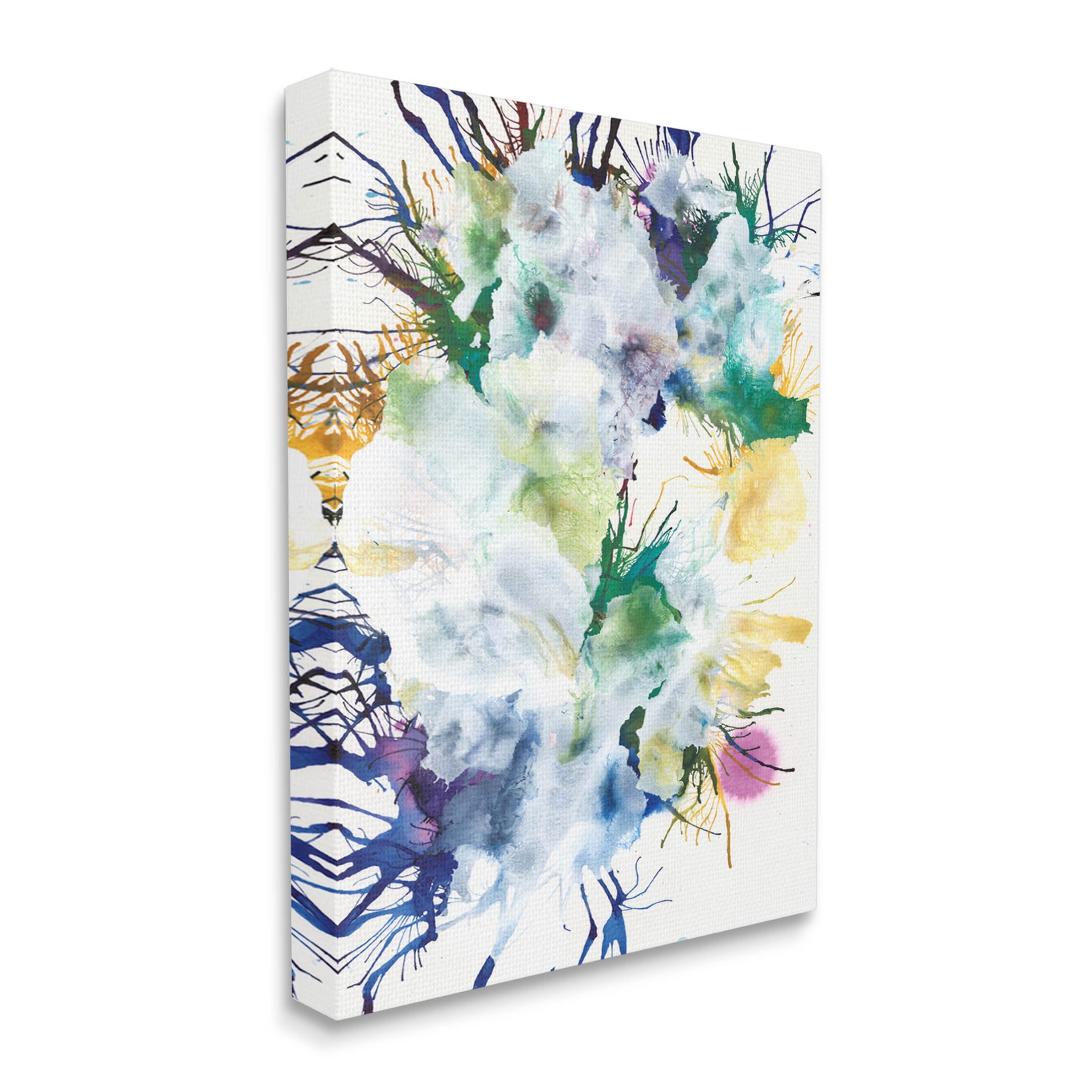 Stupell Industries Vivid Modern Chaotic Splatter Graphic Art Gallery Wrapped Canvas Print Wall Art, Design by Jodi Fuchs