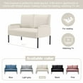 thumbnail image 6 of BSHTI Metal Frame Loveseat Couch,Designed with Simple Lines LoveseatIt,Fits well in Apartments or Rooms with Limited Space,Erfect for Small Spaces Velvet Beige, 6 of 26
