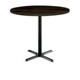 thumbnail image 5 of KFI Studios Urban Loft 2.5' Round Bistro Table, Espresso, Black X Base, 5 of 6