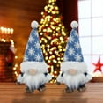 thumbnail image 6 of Christmas Ornament Dwarf Doll, Blue Faceless Doll, Snowflake Rudolf Goblin Christmas Decoration, Two Installations, Very Cute, 18x9x5cm, 100% Polyester, Lightweight, Durable Holiday Figurine, 6 of 6