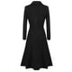 thumbnail image 5 of Abrigo largo con botones de solapa de invierno para mujer, chaqueta, abrigo para mujer, prendas de vestir Fridja  po1429, 5 of 8
