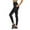 Black, variant on Womens Yoga Pants Full-Length Yoga High-Waist Pants Tummy Control Seam Side Pocket Stretchy Pilates Studio Trendy Activewear