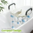OasisSpace Shower Chair with Removable Arms, Upgraded UShaped Shower Seat and Bath Stool Safety
