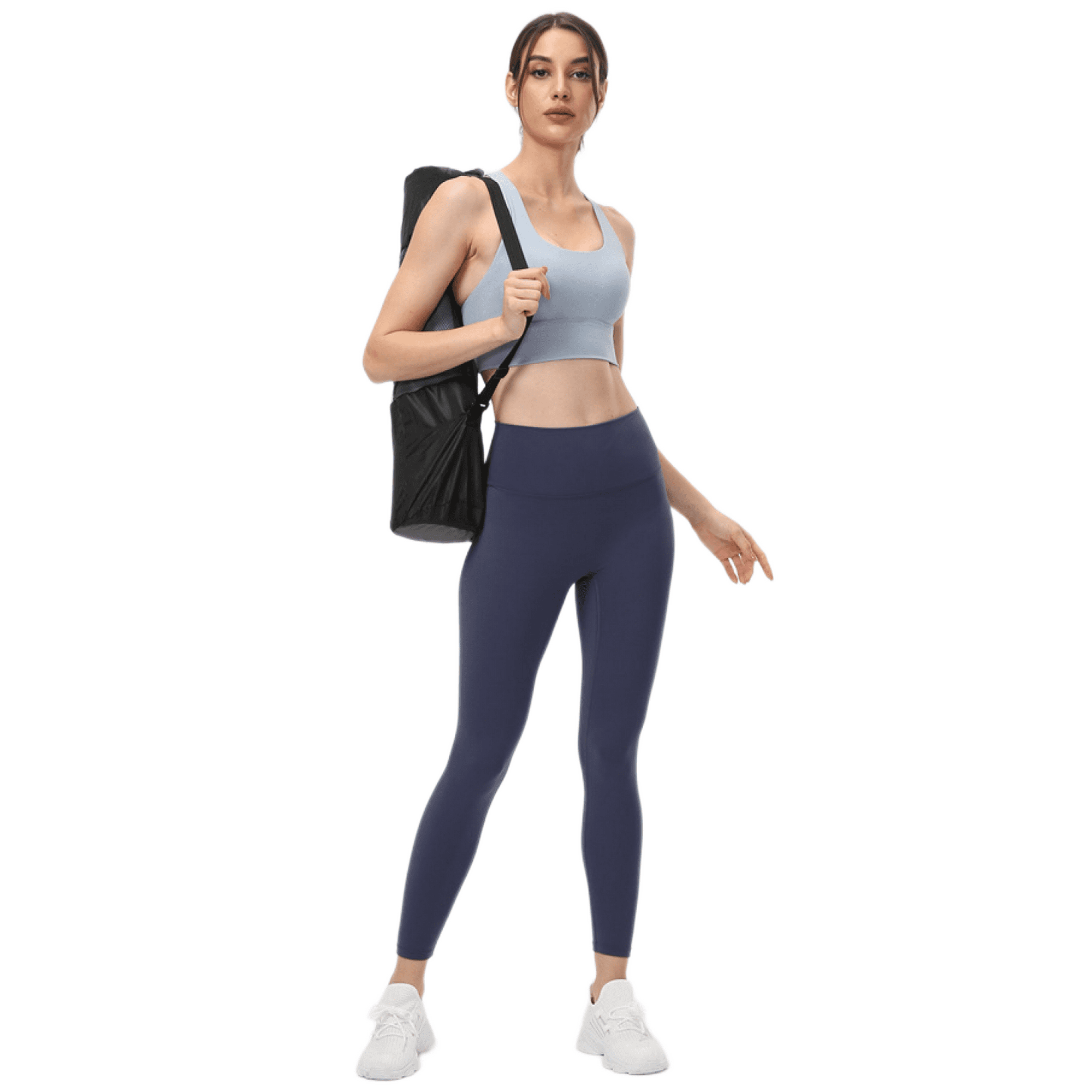 Fit Compression Yoga Pants Power Stretch Workout Leggings with High Waist Tummy Control S Walmart