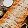 thumbnail image 2 of Thanksgiving Pumpkins Table Runner, Autumn Thanksgiving Kitchen Dining Table Decoration for Home Party Decor 13x60 Inches, 2 of 9