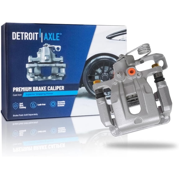 Detroit Axle - Rear Right Brake Caliper for Hyundai 11-16 Elantra 13-14 Elantra Coupe, Passenger Side Disc Brake Caliper with Bracket 2013 2014 Replacement