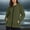 Army Green, variant on Women's Lightweight Quilted Jacket Quarter Sleeve Hooded with Zipper for Fall Casual