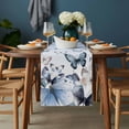 thumbnail image 2 of Blue Butterflies Table Runner - 72 Inch Long, Kitchen Dining Table Runner Dresser Scarves, Elegant Pastoral Watercolor Farmhouse Decor for Coffee Tables Wedding Party Banquet, 2 of 8