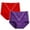Purple, variant on Aofany 2 Pack Women's Brief Womens Underwear Cotton Underwear Full Soft Stretch Breathable Ladies Panties For Women
