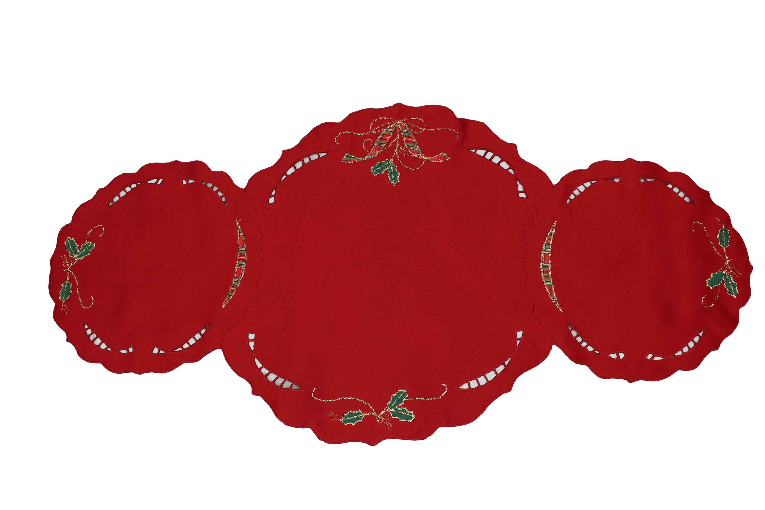 Lenox Holiday Nouveau Cutwork Red Centerpiece, 32"