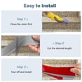 thumbnail image 4 of SPRING 2M Non-Slip Stair Edge Protector for Safe Steps Easy Install Easy to Clean Gray, 4 of 9