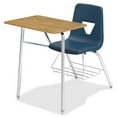 thumbnail image 2 of Lorell Rectangular Medium Oak Top Student Combo Desk, 2 of 2