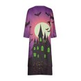 thumbnail image 5 of Dress for Women,Casual Dress for Women,Womens Casual Halloween Print Loose Button Hem Irregular V-Neck Dress,Halloween Dress for Women,Sexy Summer Dress for Women, 5 of 5