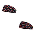 thumbnail image 3 of sweethay Diadema Navidad Estampado floral Deportes Banda para la cabeza Sombreros de cara Diademas Accesorios para peinados para Sporting Tipo 4 tipo 4 2Conjunto, 3 of 6