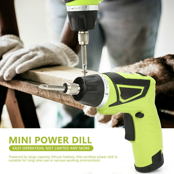 7.2V Cordless Power Drills Set Rechargeable Lithium Battery