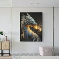 thumbnail image 6 of Gaeub Golden White Fire Dragon Print Canvas Wall Art for Bathrooms Bedroom,Wall Decor,Framed Artwork for Wall,Modern Wall Decorations Prints Picture,Home Decor Wall Pictures 30" x 40", 6 of 8