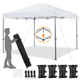 thumbnail image 2 of Topeakmart 12x12ft Commercial Pop-up Canopy Tent with Adjustable Height for Outdoor, White, 2 of 14