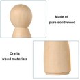 thumbnail image 2 of 20 piezas de muñeca con clavija de madera, sin terminar, de madera, para mujer, hombre, cuerpo liso en blanco, muñecas de ángel para manualidades de bricolaje, fiesta de boda oso de fresa Electrónica, 2 of 4