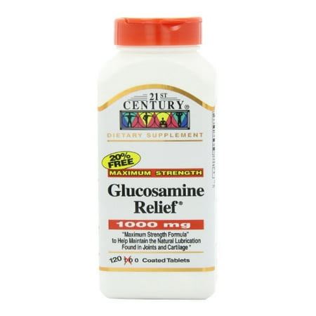 21st Century Glucosamine relief résistance maximale de 1000 mg - 120 comprimés