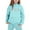 Blue, variant on Big Girls Outfits Sets Casual Hooded Sweatshirt Joggers 2 Piece Printed Pullover Tracksuit Kids Fall Girls Clothing Sets Coffee Size 8-9T