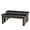 Black, variant on ECOTOUGE Dining Bench, 44 inch Farmhouse Decor Indoor Kitchen Table Bench, Set of 2 Modern Entryway Shoe Rack Bench, Outdoor Bench, Solid Wood Benches for Living Room, Hallway, Bedroom, Black