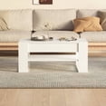 thumbnail image 3 of vidaXL Table Basse Blanche 102x55x45 cm en Bois d'Ingénierie, 3 of 4
