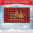 thumbnail image 3 of Welcome Christmas Door Mat Non Slip, Buffalo Check Plaid Christmas Tree Floor Front Doormat for Christmas Winter Decor Yard Kitchen Indoor Outside Entry Entrance 17 x 29 Inch, 3 of 6