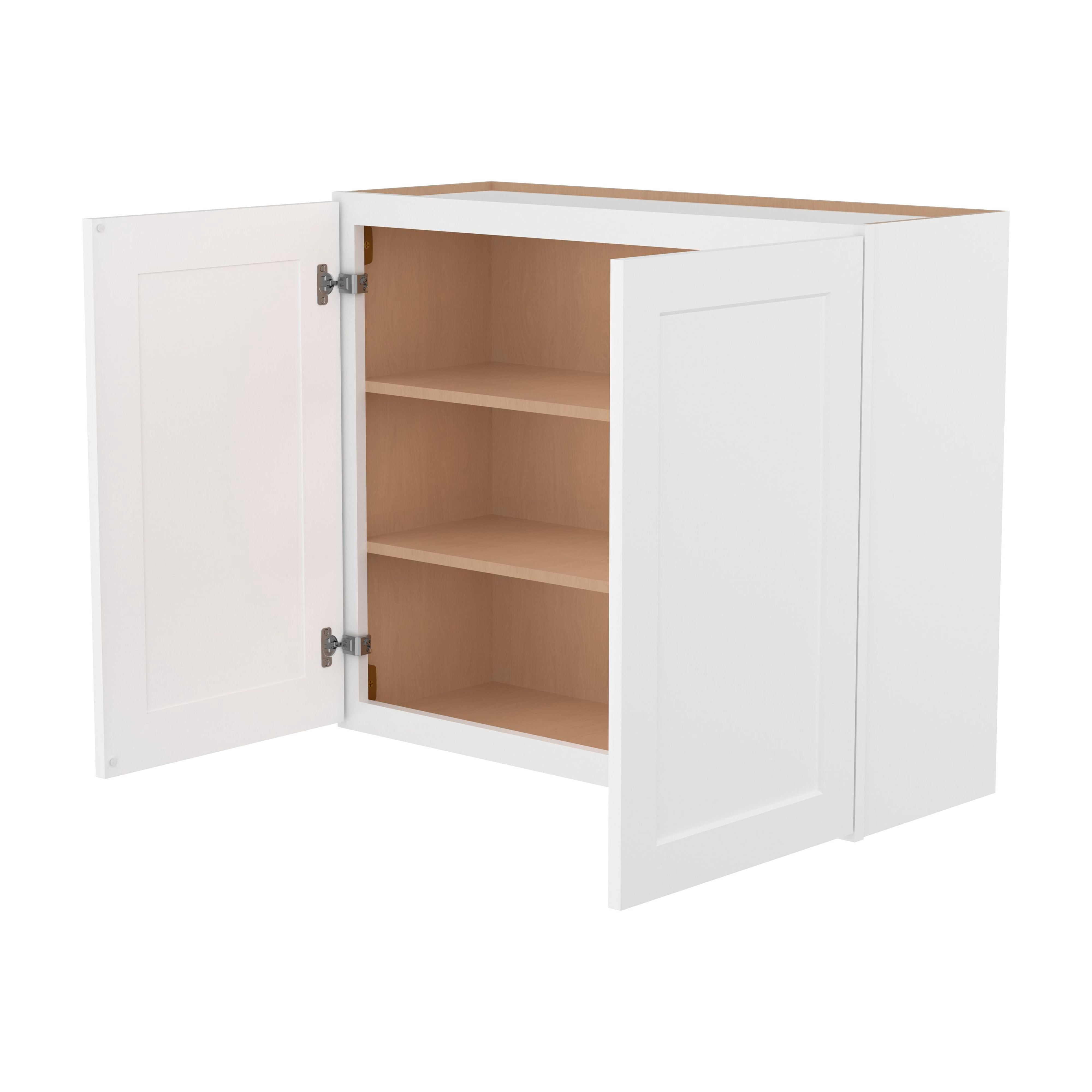 Furinno Shaker Wall Kitchen Cabinet 2 Doors-2 Shelves, Ready to Assemble, 12 D x 36 W x 30 H, White