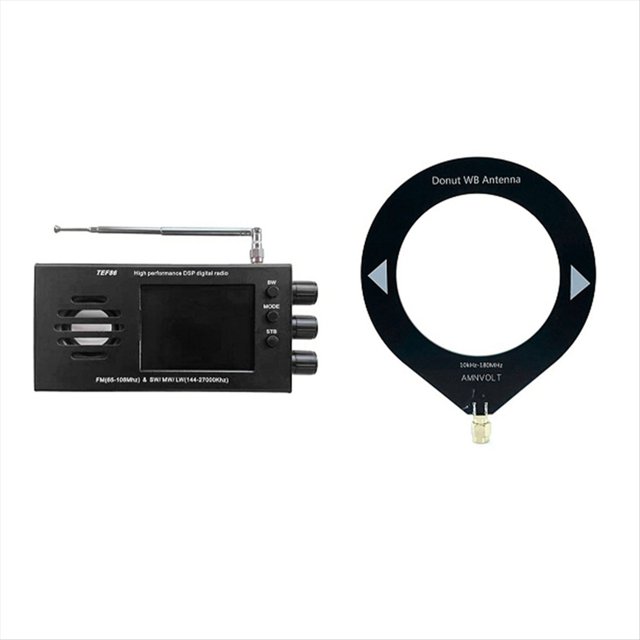 Receptor de Radio Portátil TEF6686 de Banda con Pantalla LCD de 2,8 Pulgadas, Radio Digital FM de 65-108 MHz.