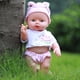 thumbnail image 4 of Muñeca terminada de 30 cm PVC lavable 3D Prop Doll Baby Companion Toys (rosa), 4 of 7