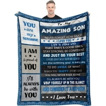 Gifts for Son, Son Gifts Blanket, Gifts for Son from Mom, Gift for Son, to My Son Birthday Gifts, Birthday Graduation Gifts for Son, Gifts for Adult Son, Gifts for Grown Son Throw Blanket 60"X 50"