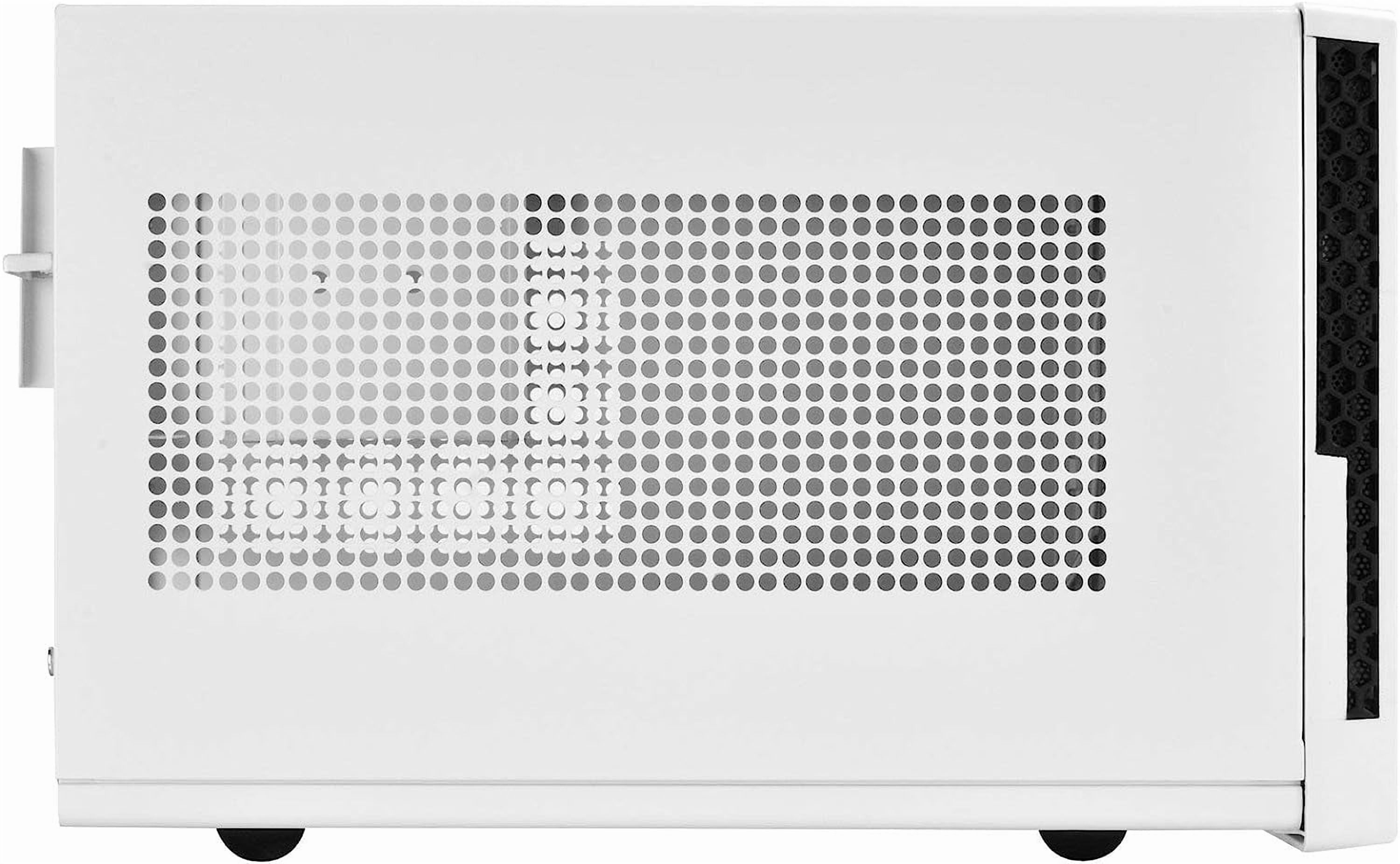 SilverStone Technology Ultra Compact Mini-ITX Computer Case with Mesh Front Panel White & Black (SST-SG13WB-USA)