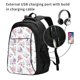 thumbnail image 2 of Fotbe Rose Flower B Mochila con Estampado y Puerto USB para Hombre y Mujer, Mochila Antirrobo, Mochila de Viaje, Mochila Escolar, Mochila Universitaria, 2 of 7