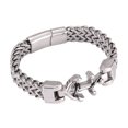 thumbnail image 1 of Pulsera de acero inoxidable para hombre con diseño de ancla náutica, 1 of 1