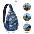 thumbnail image 5 of Travel Sling Bag Starfish Hiking Daypack Crossbody Shoulder Backpack Travel Chest Pack for Men Women, 5 of 6