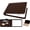 Dark Brown, variant on Business Check Binder 7 Ring for 3-Up Business Size Checks with Extra Business Card Case - PU Leather Deluxe 7 Ring Checkbook Binder Portfolio with 600 Check Capacity and Storage