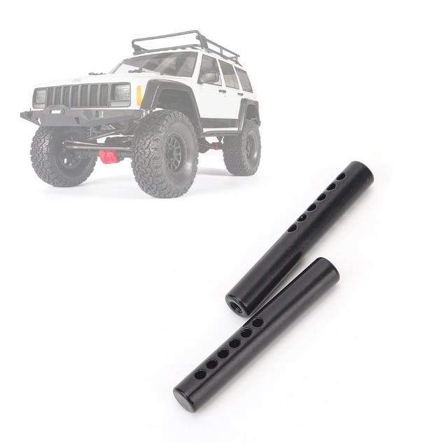 Peahefy RC Car Bumper Support Frame,2Pcs Metal Front Back Bumper Mount Holder Support Frame Cylindrical for Axial SCX 1/10 RC Car