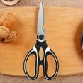 thumbnail image 3 of Scissors Heavy Duty Tool Scissor Abs Stainless Steel Multifunctional Shear Stainless Steel Scissor For Kitchen Cloth Walnut, 3 of 8