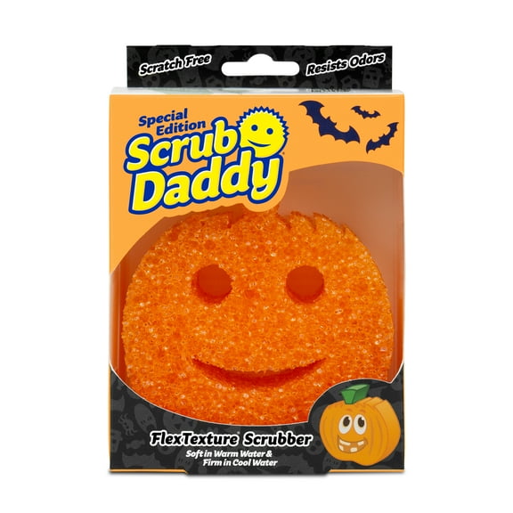 Scrub Daddy Halloween Pumpkin Non-Scratch Cleaning Sponge