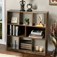 thumbnail image 4 of Gymax Industrial Freestanding Bookshelf Storage Organizer Bookcase with Open Compartments, 4 of 10