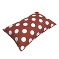 thumbnail image 2 of Fotbe Maroon And White Polka Dot Pillow Cases - Envelope Closure - Luxury, Extra Soft, Cooling Pillow Covers - Wrinkle, Fade, Stain Resistant-20"x30", 2 of 8