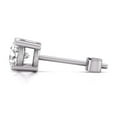 thumbnail image 5 of TimeLe$$ Classics 0.50 Carat TW Lab Grown Round Cut Solitaire Diamond Stud Earrings For Women in 14K White Gold, 5 of 5