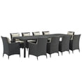 thumbnail image 2 of Sojourn 11 Piece Outdoor Patio Sunbrella� Dining Set, 2 of 9