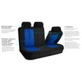 thumbnail image 4 of FH Group Blue Car Seat Covers for Car SUV with Gray Leather Steering Wheel Cover combo, 4 of 7