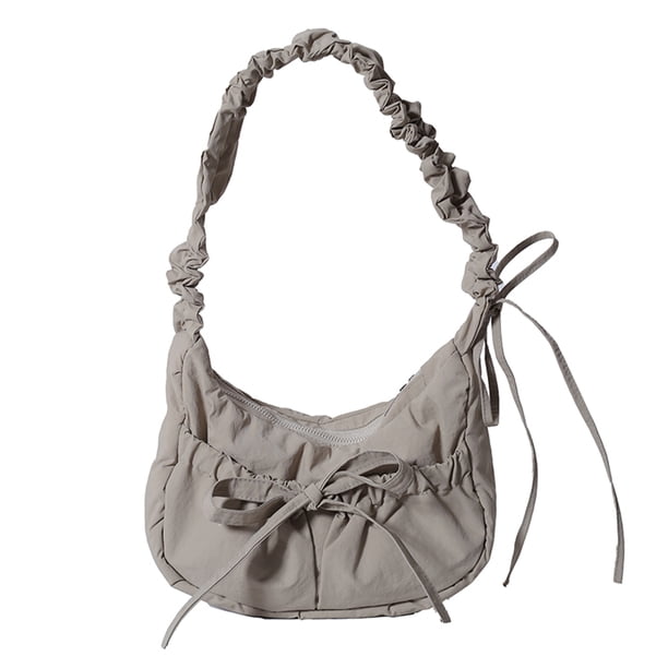 Bolso Mano Ocio Elegante para Mujer Exterior Con Lazo Color Sólido