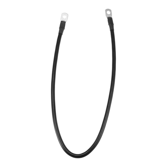 Unique Bargains 6 AWG Gauge Battery Cable 60cm 2FT Car Battery Inverter Cable with 5/16 Inch Lugs Pure Copper Black